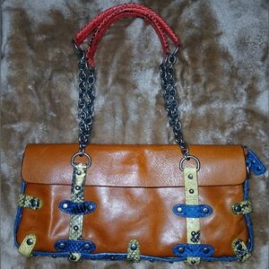 Vintage Cynthia Rowley Leather Shoulder Bag